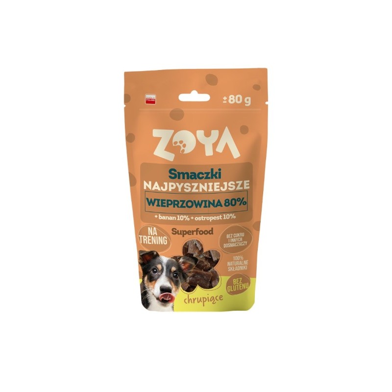 ZOYA Tasty choice Pork - dog treat - 80g ZOYA Tasty choice Pork - dog treat - 80g