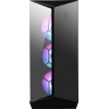 MSI MPG GUNGNIR 110R Mid Tower Gaming Computer Case Black, USB 3.2 Gen2 Type C, 4x 120mm ARGB Fan, Mystic Light Sync, 1 to 6 ARGB Control board, 2x Tempered Glass Panels, ATX, mATX, mini-ITX