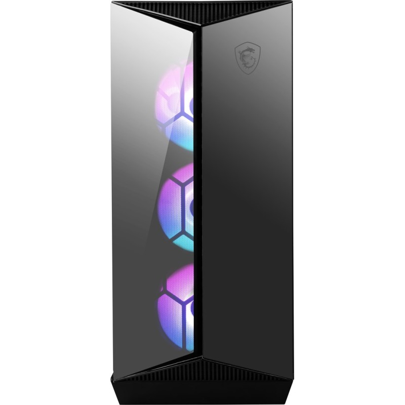 MSI MPG GUNGNIR 110R Mid Tower Gaming Computer Case Black, USB 3.2 Gen2 Type C, 4x 120mm ARGB Fan, Mystic Light Sync, 1 to 6 ARGB Control board, 2x Tempered Glass Panels, ATX, mATX, mini-ITX MSI MPG GUNGNIR 110R Mid Tower Gaming Computer Case Black, USB 3.2 Gen2 Type C, 4x 120mm ARGB Fan, Mystic Light Sync, 1 to 6 ARGB Control board, 2x Tempered Glass Panels, ATX, mATX, mini-ITX