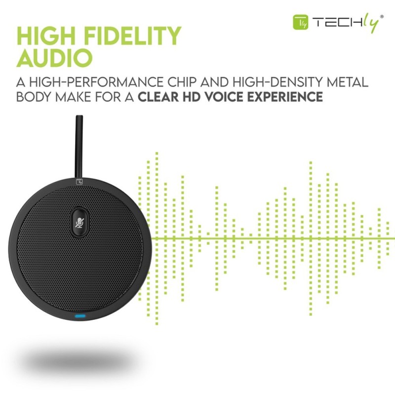 Techly ICC SH-22 microphone Black Conference microphone