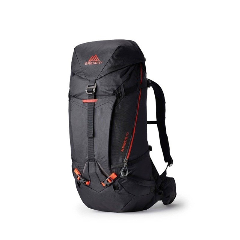 Gregory Alpinisto 50 mountain backpack - LAVA BLACK (M)
