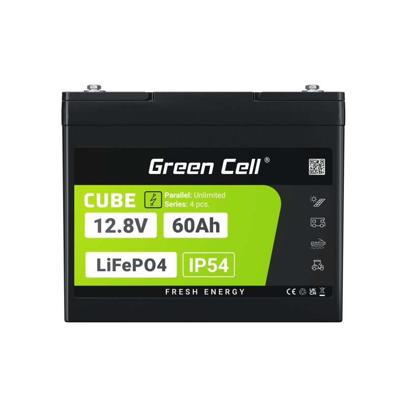 Green Cell LFPGC12V60AH UPS battery Lithium Iron Phosphate (LiFePO4) 12.8 V 60 Ah Green Cell LFPGC12V60AH UPS battery Lithium Iron Phosphate (LiFePO4) 12.8 V 60 Ah