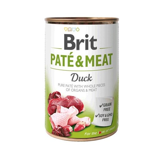BRIT Pate&Meat Adult Duck - Wet dog food - 400 g BRIT Pate&Meat Adult Duck - Wet dog food - 400 g