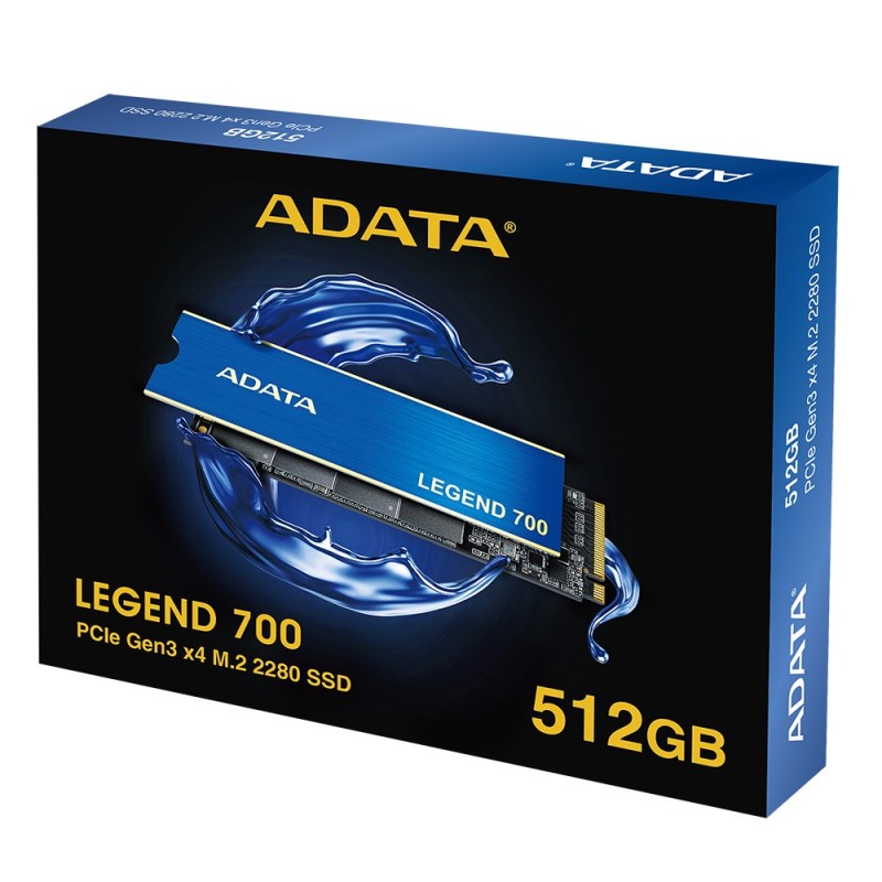 ADATA LEGEND 700 M.2 512 GB PCI Express 3.0 3D NAND NVMe ADATA LEGEND 700 M.2 512 GB PCI Express 3.0 3D NAND NVMe
