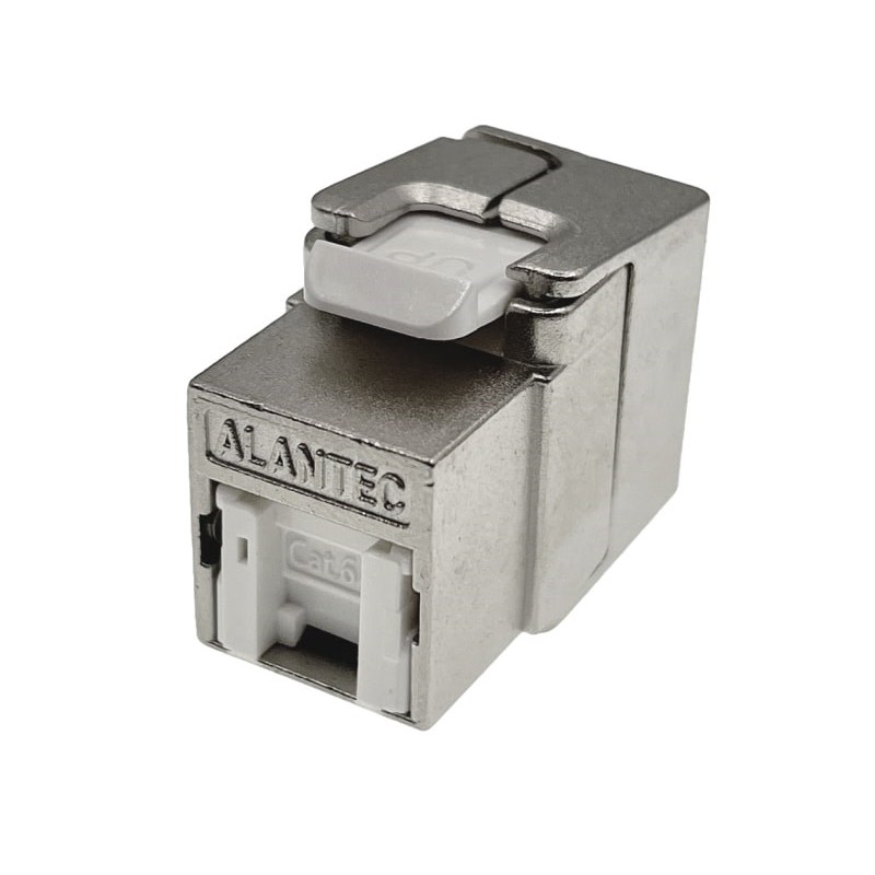 Adapter 45x45 2xRJ45 (wypukły kątowy) ALANTEC