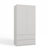 Topeshop SZAFA MALWA B bedroom wardrobe/closet 5 shelves 2 door(s) White