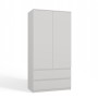 Topeshop SZAFA MALWA B bedroom wardrobe/closet 5 shelves 2 door(s) White