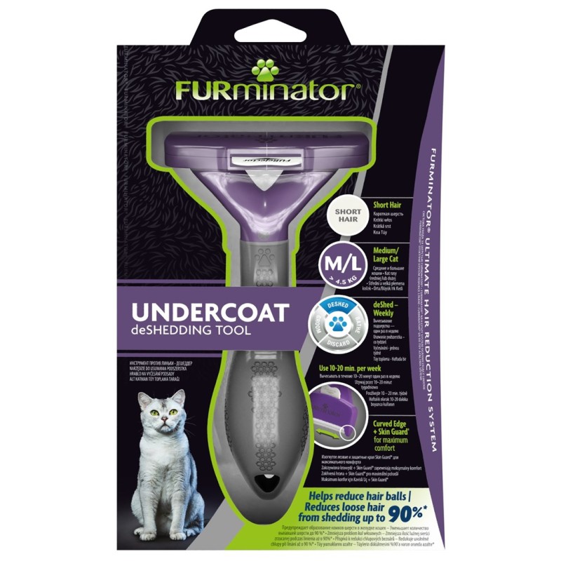 FURminator - furminator for short-haired cats - M/L FURminator - furminator for short-haired cats - M/L
