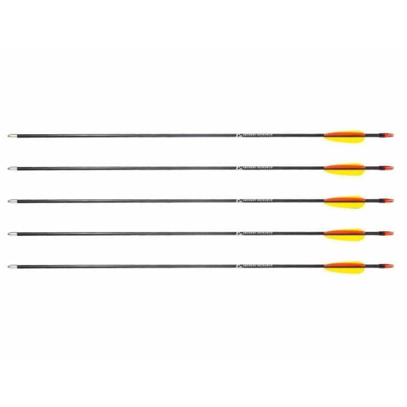 Poe Lang 28’ fibreglass arrows - set of 5 (D-055-B3)