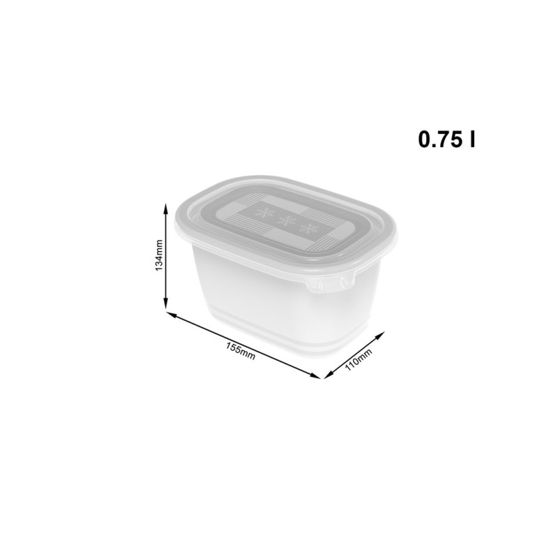 ROTHO Freeze - freezer container - 4x750ml ROTHO Freeze - freezer container - 4x750ml