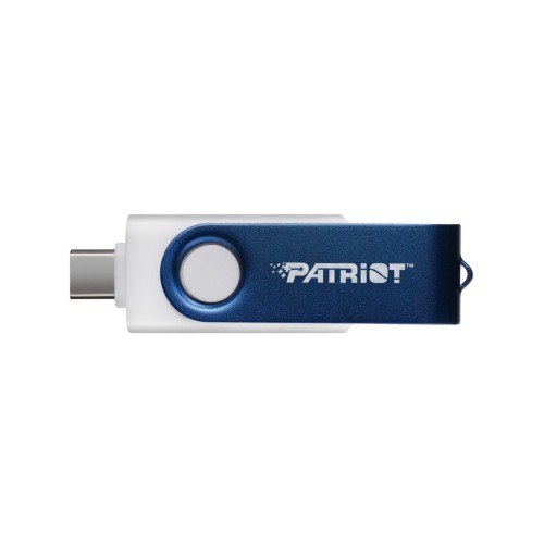 Patriot Memory 64GB Xporter X550 USB flash drive Dual USB A+C (PS64GX550AAD) White, Blue Patriot Memory 64GB Xporter X550 USB flash drive Dual USB A+C (PS64GX550AAD) White, Blue