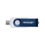 Patriot Memory 64GB Xporter X550 USB flash drive Dual USB A+C (PS64GX550AAD) White, Blue