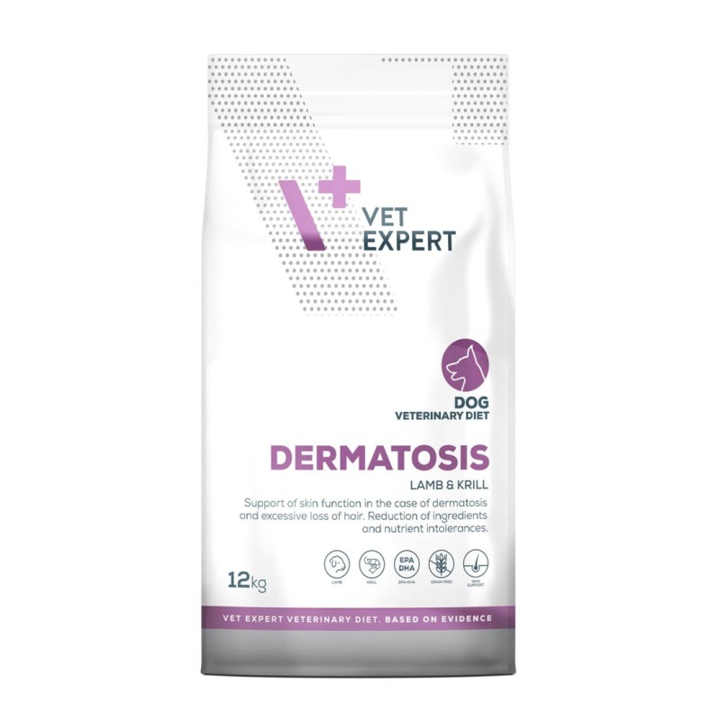 VET EXPERT Veterinary Diet Dermatosis Dog Lamb & Krill - dry dog food - 12 kg VET EXPERT Veterinary Diet Dermatosis Dog Lamb & Krill - dry dog food - 12 kg