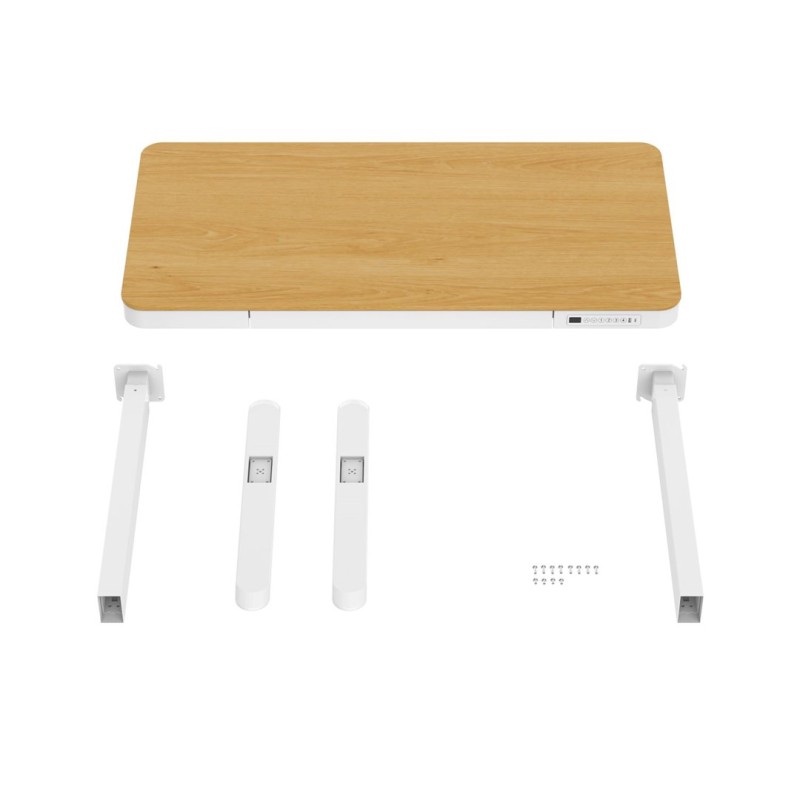 ACTIVEJET desk with electric height adjustment 140x70 ET119W-C white/oak ACTIVEJET desk with electric height adjustment 140x70 ET119W-C white/oak