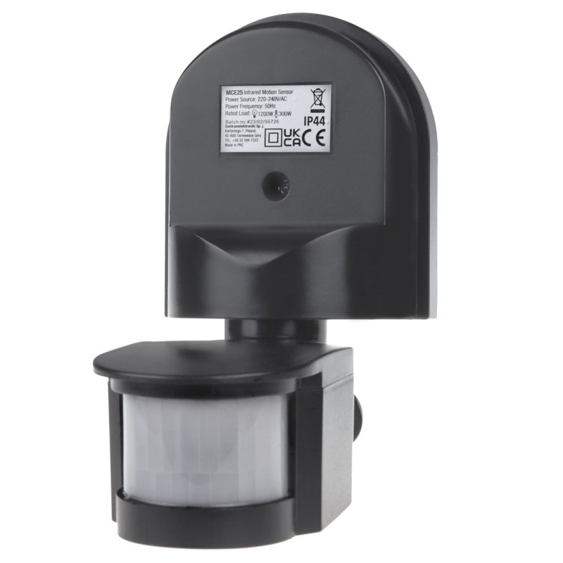 Maclean MCE25 GR Wall-Mounted 180° Motion & Dusk Sensor, 1200W Max, Grey Maclean MCE25 GR Wall-Mounted 180° Motion & Dusk Sensor, 1200W Max, Grey