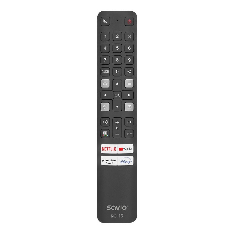 SAVIO RC-15 universal remote control/replacement for TCL , SMART TV SAVIO RC-15 universal remote control/replacement for TCL , SMART TV