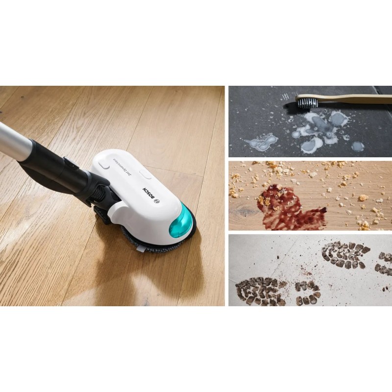 Cordless 2-in-1 hoover, vacuuming and mopping Unlimited 7 ProHygienic Aqua White Cordless 2-in-1 hoover, vacuuming and mopping Unlimited 7 ProHygienic Aqua White