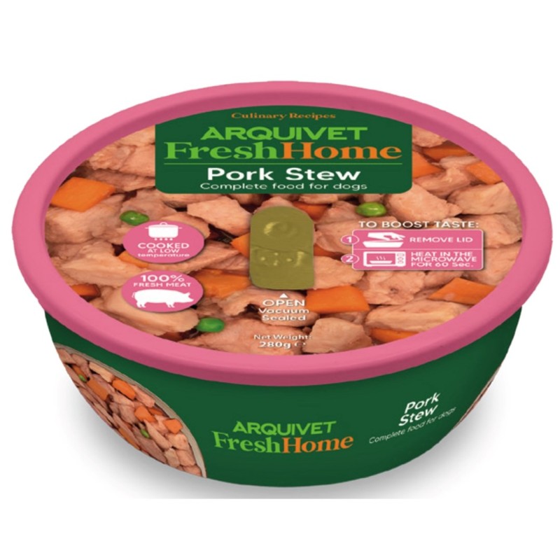 ARQUIVET Fresh Home Pork stew - wet dog food - 280g ARQUIVET Fresh Home Pork stew - wet dog food - 280g