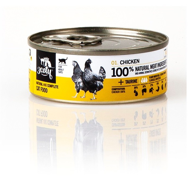 3COTY Chicken - wet cat food - 80g 3COTY Chicken - wet cat food - 80g