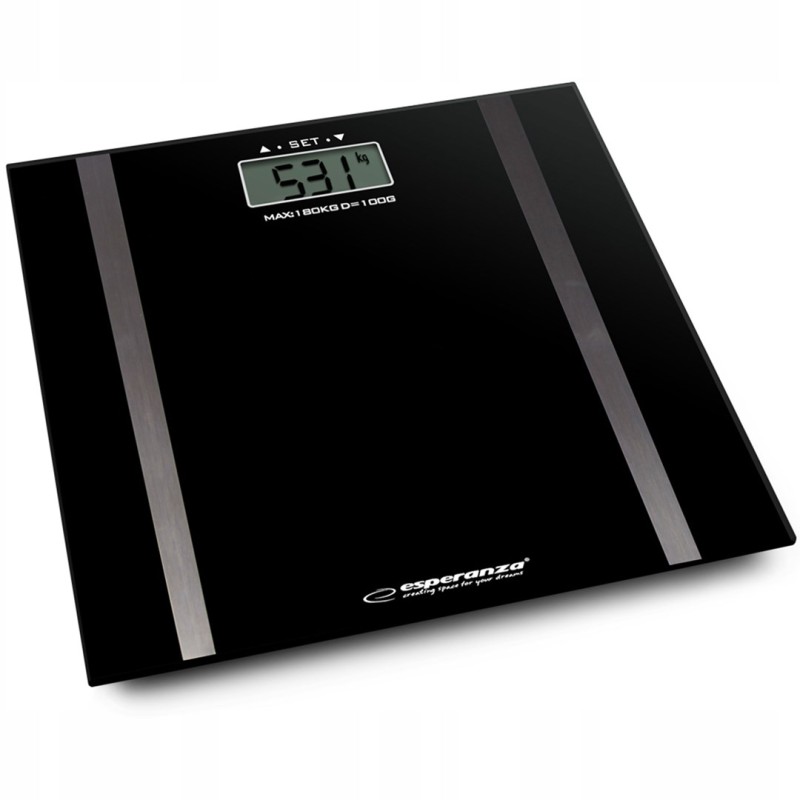 Esperanza EBS018K personal scale Electronic personal scale Rectangle Black Esperanza EBS018K personal scale Electronic personal scale Rectangle Black