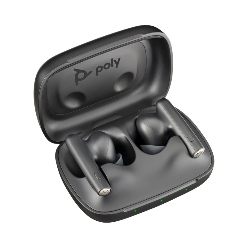 Poly Voyager Free 60 UC Black Earbuds +BT700 USB-C Adapter +Basic Charge Case