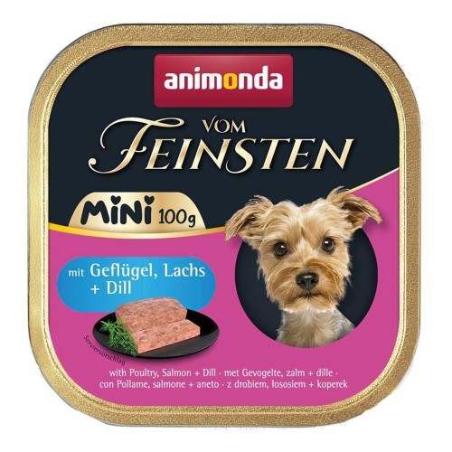ANIMONDA Vom Feinsten Adult Mini Poultry, salmon and dill - wet dog food - 100g ANIMONDA Vom Feinsten Adult Mini Poultry, salmon and dill - wet dog food - 100g