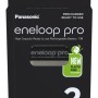 Rechargeable batteries PANASONIC ENELOOP PRO AA 2500 mAh 2 szt (BK-3HCDE/2CP)