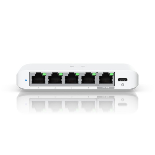 Ubiquiti UniFi Flex Mini 2.5G Managed 2.5G Ethernet (100/1000/2500) Power over Ethernet (PoE) Desktop White Ubiquiti UniFi Flex Mini 2.5G Managed 2.5G Ethernet (100/1000/2500) Power over Ethernet (PoE) Desktop White