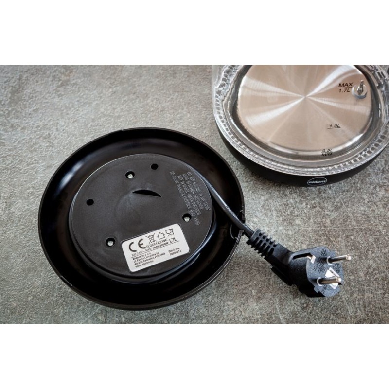 ELDOM C510C Lumi electric kettle 1.7 L 2200 W Black ELDOM C510C Lumi electric kettle 1.7 L 2200 W Black
