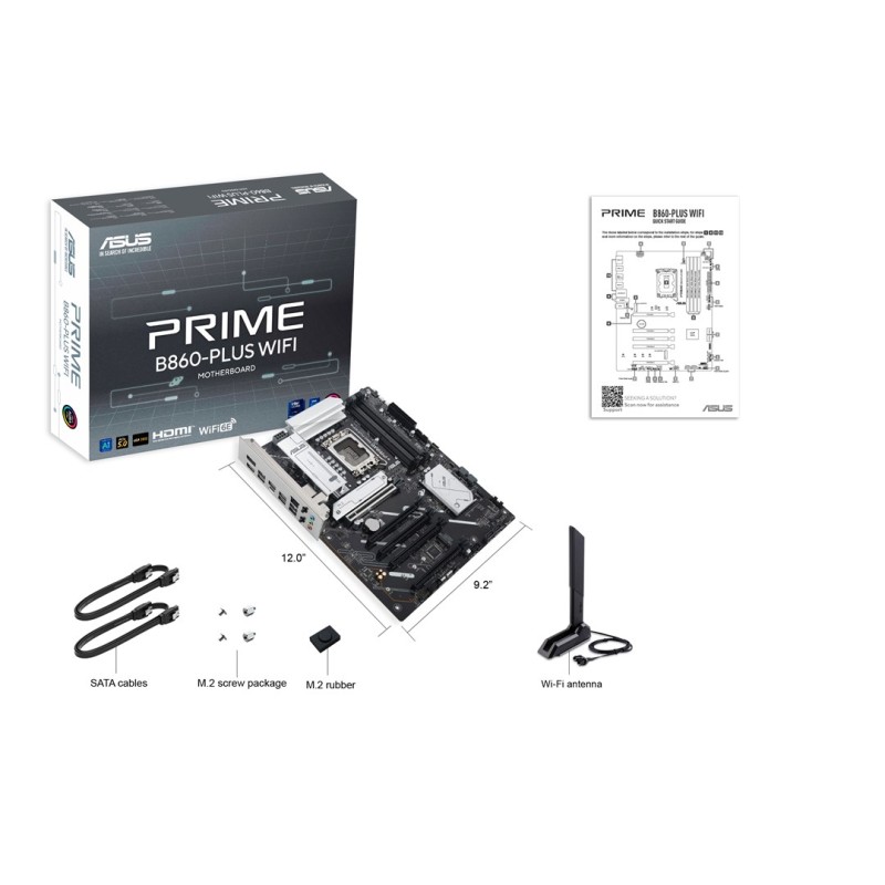 ASUS PRIME B860-PLUS WIFI Intel B860 LGA 1851 (Socket V1) ATX ASUS PRIME B860-PLUS WIFI Intel B860 LGA 1851 (Socket V1) ATX