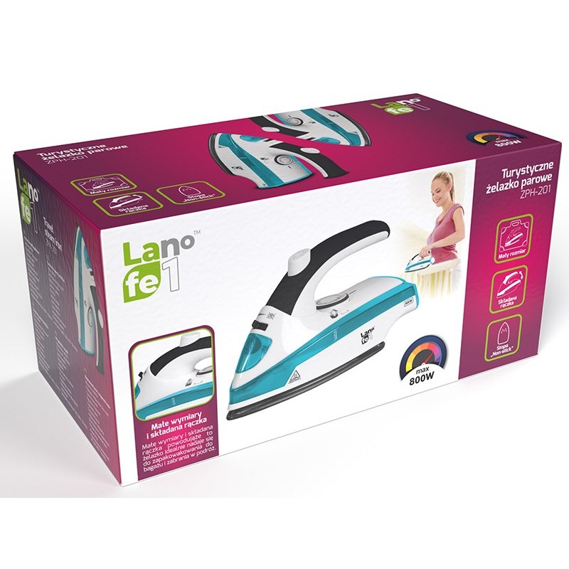 LAFE ZPH-201 Dry iron Non-stick soleplate 800 W Blue, White LAFE ZPH-201 Dry iron Non-stick soleplate 800 W Blue, White