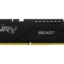 Kingston Technology FURY Beast 128GB 5600MT/s DDR5 CL40 DIMM (Kit of 4) Black XMP