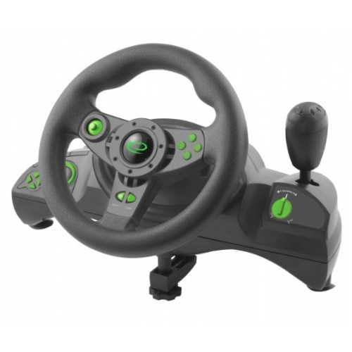 Esperanza EGW102 Gaming Controller Steering wheel PC,Playstation 3 Digital USB Black,Green Esperanza EGW102 Gaming Controller Steering wheel PC,Playstation 3 Digital USB Black,Green