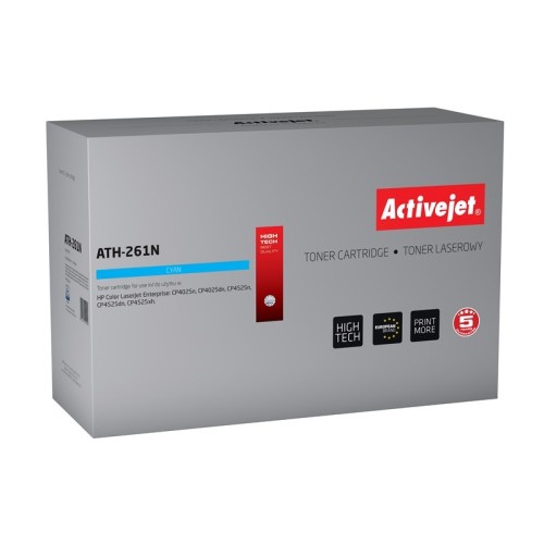 Activejet ATH-261N toner (replacement for HP CE261A; Supreme; 11000 pages; cyan) Activejet ATH-261N toner (replacement for HP CE261A; Supreme; 11000 pages; cyan)