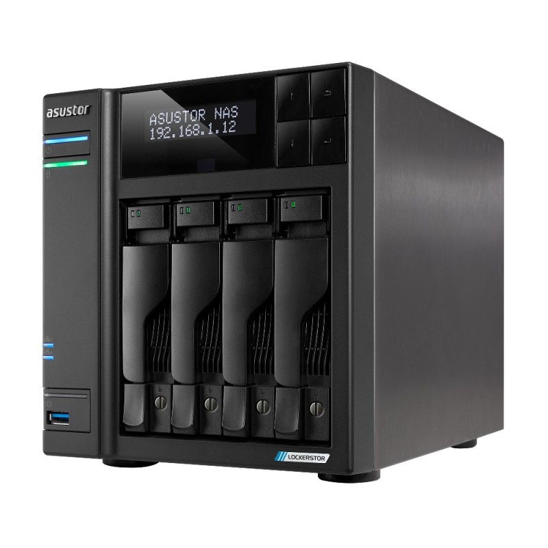 Asustor LOCKERSTOR 4 Gen2 (AS6704T) NAS Desktop Intel® Celeron® N N5105 4 GB DDR4 0 TB ADM Black Asustor LOCKERSTOR 4 Gen2 (AS6704T) NAS Desktop Intel® Celeron® N N5105 4 GB DDR4 0 TB ADM Black