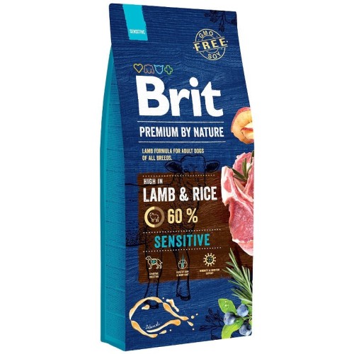 BRIT Premium by Nature Sensitive Lamb with rice - dry dog food - 15 kg BRIT Premium by Nature Sensitive Lamb with rice - dry dog food - 15 kg