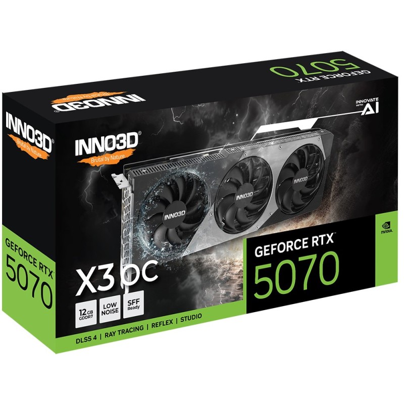 Inno3D GeForce RTX 5070 X3 OC NVIDIA 12 GB GDDR7 Inno3D GeForce RTX 5070 X3 OC NVIDIA 12 GB GDDR7