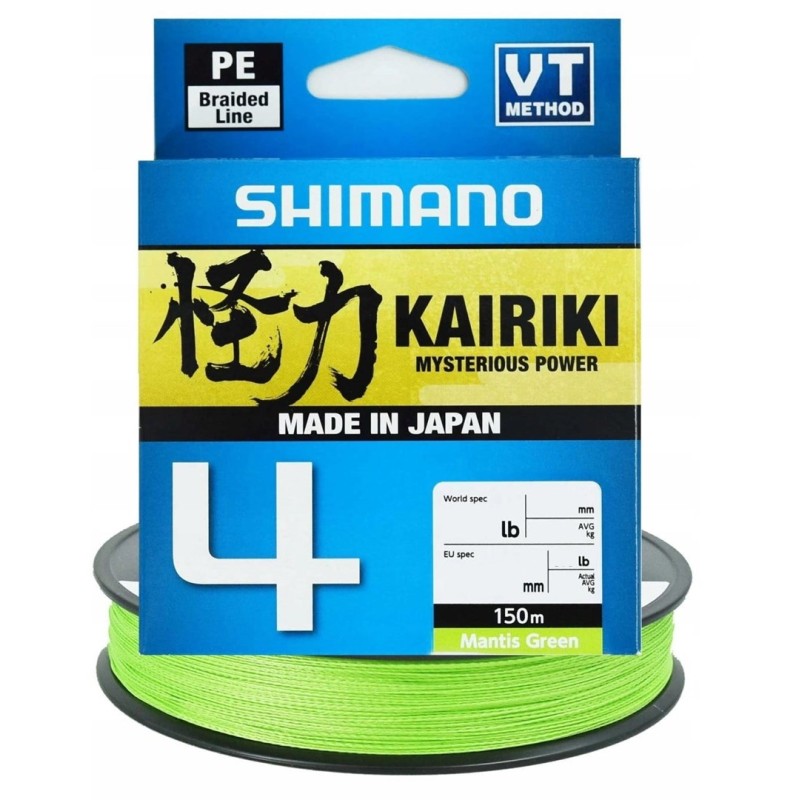 Shimano Braid Kairiki 4 0,190mm Shimano Braid Kairiki 4 0,190mm