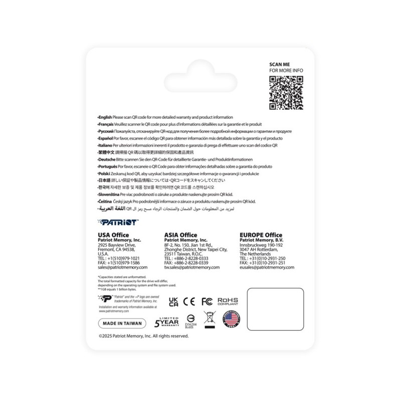 Patriot Viper P410 M.2 PCI-Ex4 NVMe 1.4 1TB 5GB/s Patriot Viper P410 M.2 PCI-Ex4 NVMe 1.4 1TB 5GB/s