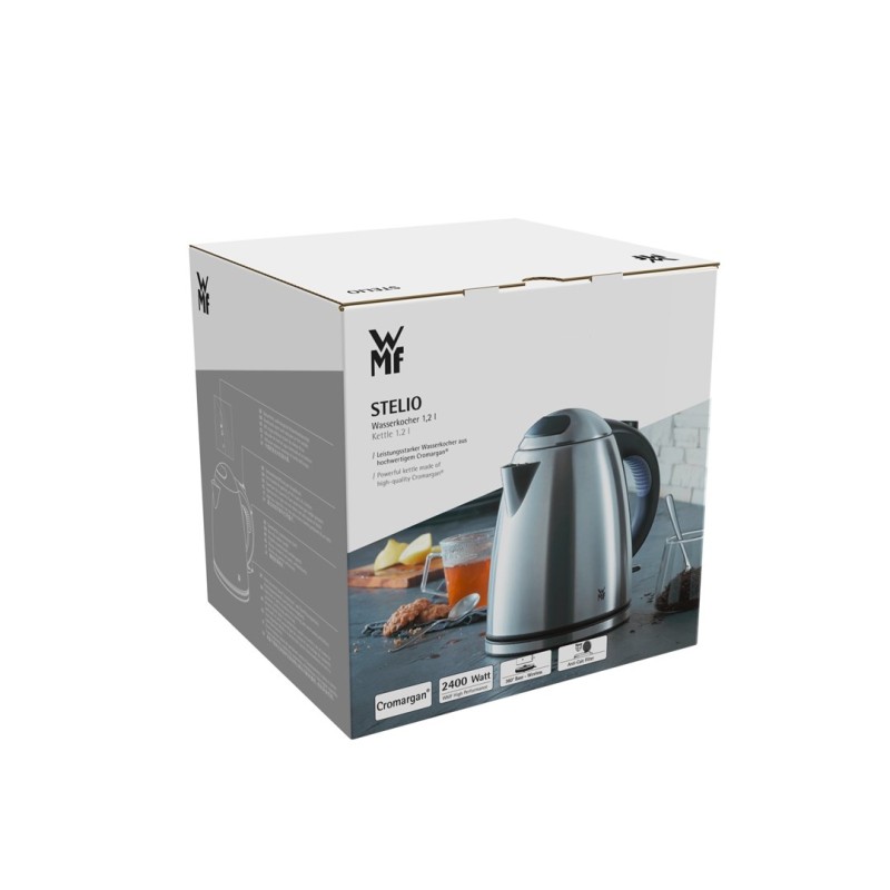 WMF Stelio 0413010012 electric kettle 1.2 L 2400 W Black, Stainless steel WMF Stelio 0413010012 electric kettle 1.2 L 2400 W Black, Stainless steel