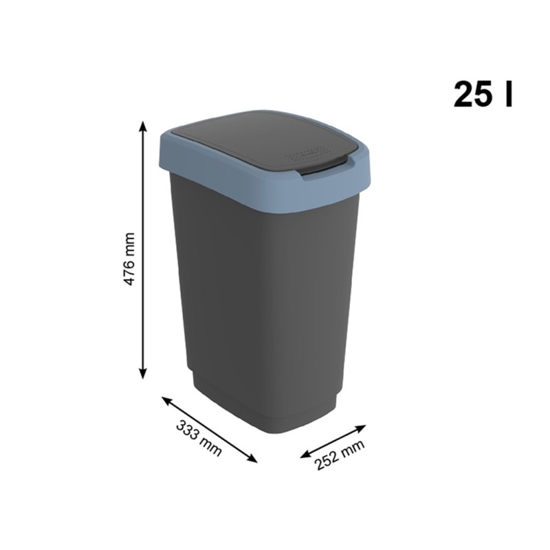 ROTHO Twist Blue - trash bin – 25l ROTHO Twist Blue - trash bin – 25l