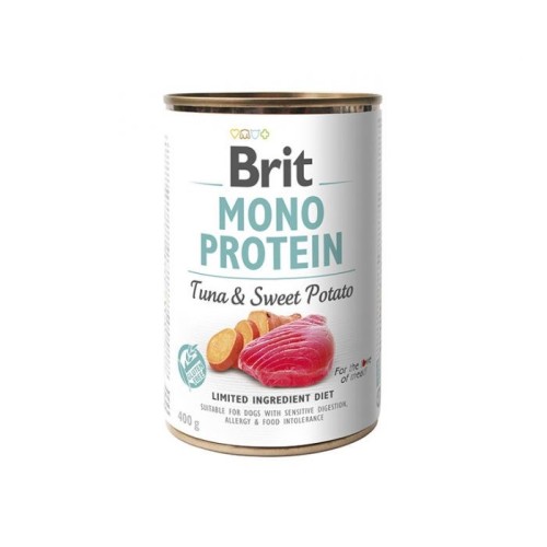Wet dog food BRIT MONO PROTEIN Tuna with sweet potato 400 g Wet dog food BRIT MONO PROTEIN Tuna with sweet potato 400 g