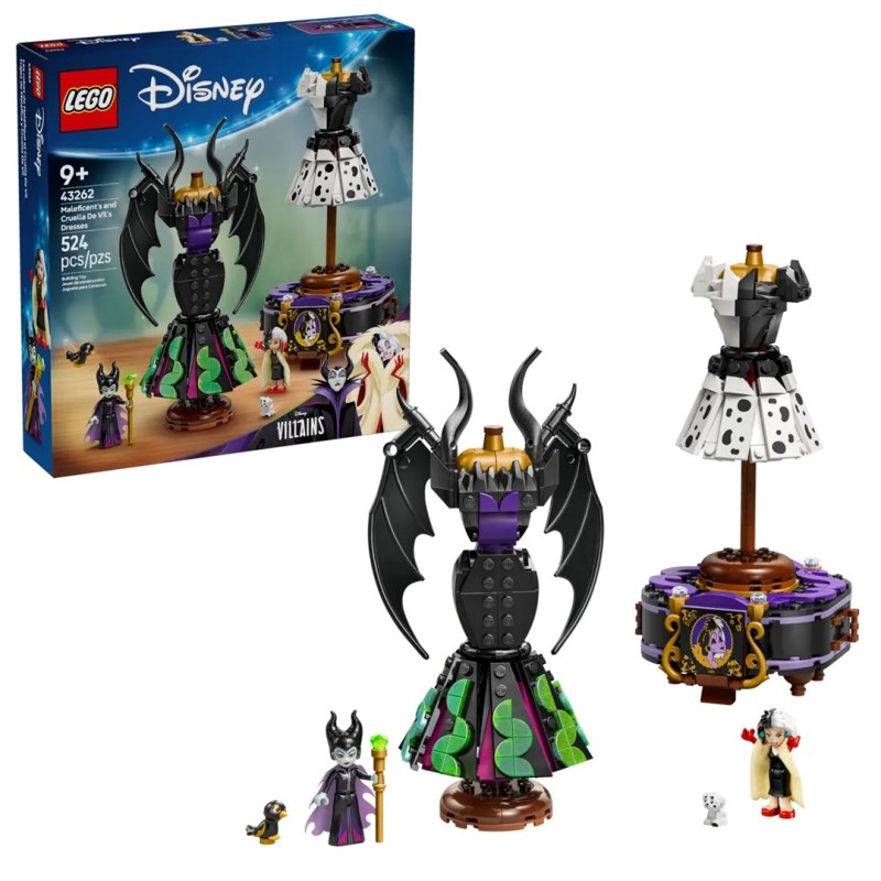 LEGO DISNEY 43262 Maleficent's and Cruella de Vil's Dresse LEGO DISNEY 43262 Maleficent's and Cruella de Vil's Dresse