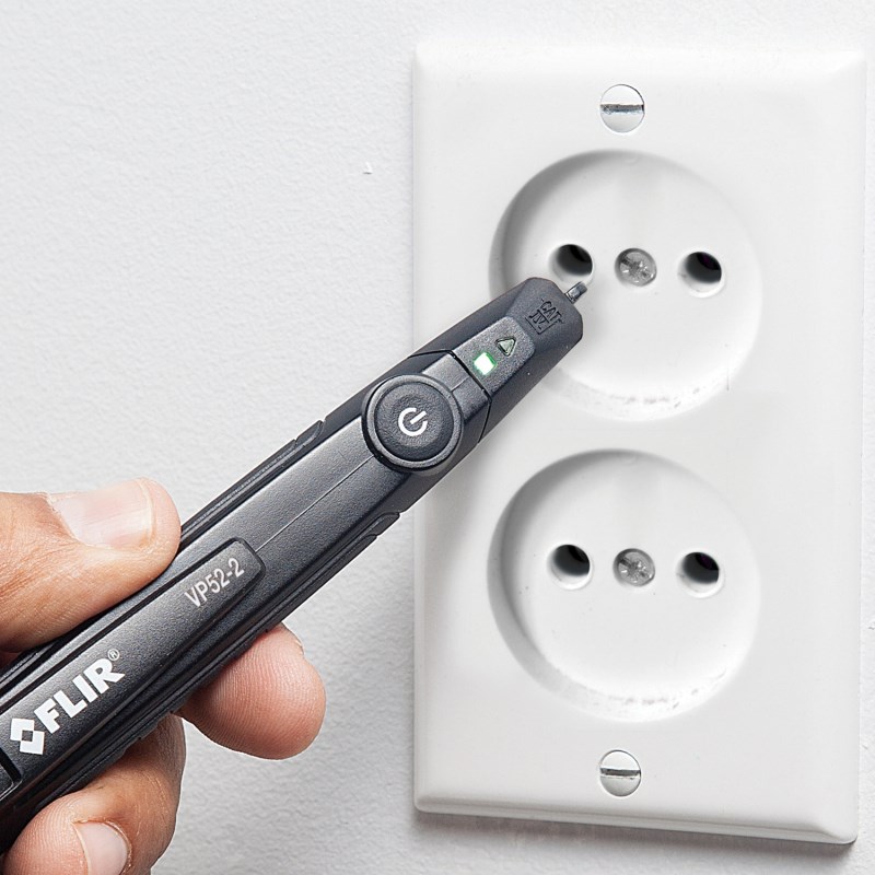 FLIR VP52-2 Tester di tensione senza contatto CAT IV 1000 V LED, Vibrazione, Acustico Pocket Black FLIR VP52-2 Tester di tensione senza contatto CAT IV 1000 V LED, Vibrazione, Acustico Pocket Black