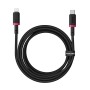Baseus Dura Type C fast charging cable for iP 20 W 2 m Black, Red