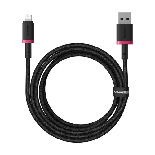 Baseus Dura Type A to IP 2.4A 2 m fast charging cable Black, Red Baseus Dura Type A to IP 2.4A 2 m fast charging cable Black, Red