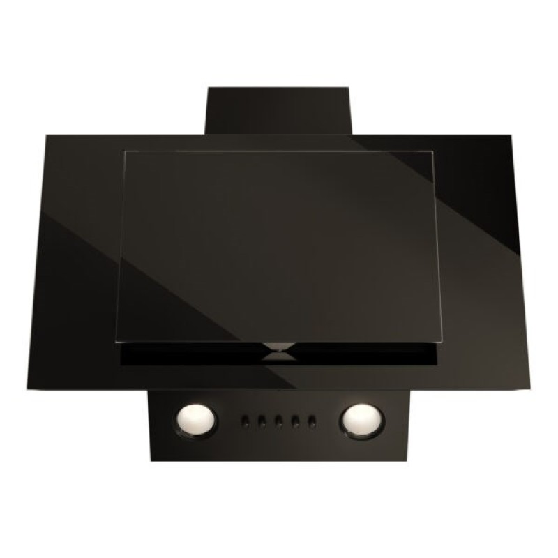 Vertical Eco Duo Glass Wall-mounted chimney hood Black Vertical Eco Duo Glass Wall-mounted chimney hood Black