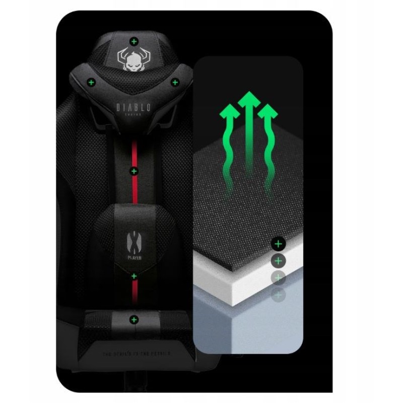 DiabloX-PLAYER 2.0. normal gaming chair white and black DiabloX-PLAYER 2.0. normal gaming chair white and black