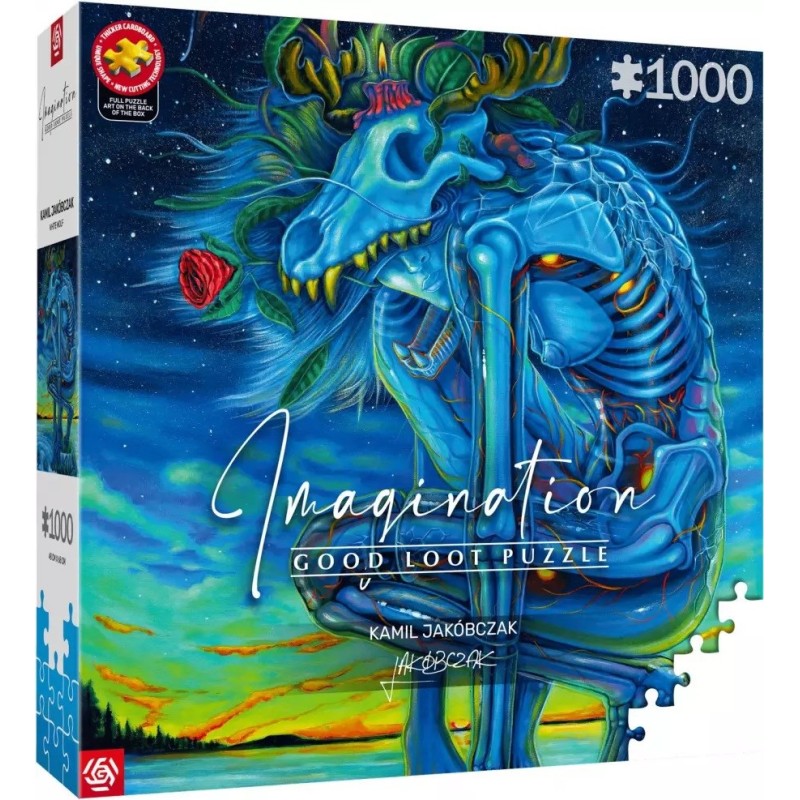 Puzzle Good Loot Imagination - Kamil Jakóbczak: White Wolf 1000 pc(s) Puzzle Good Loot Imagination - Kamil Jakóbczak: White Wolf 1000 pc(s)