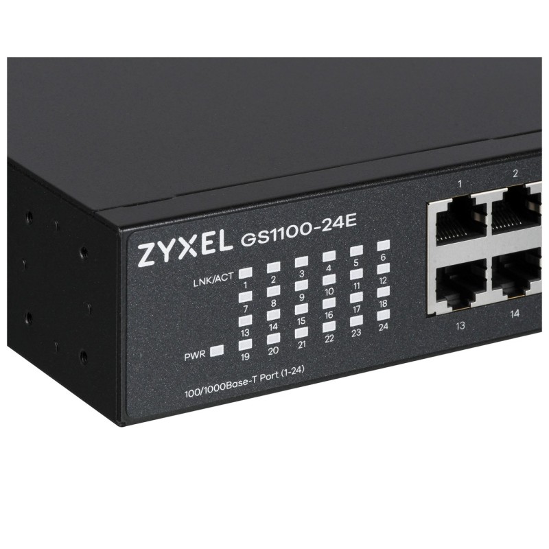 Zyxel GS1100-24E Unmanaged Gigabit Ethernet (10/100/1000) Black Zyxel GS1100-24E Unmanaged Gigabit Ethernet (10/100/1000) Black